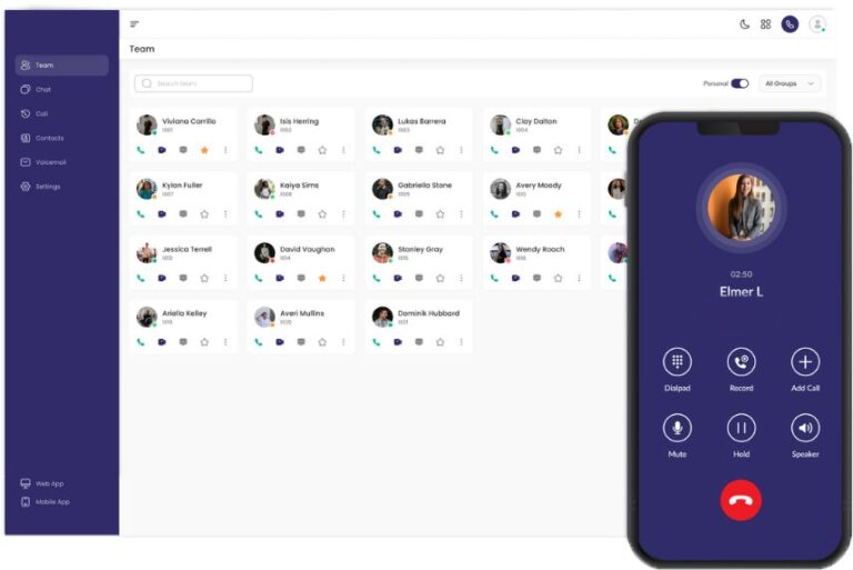 PBX Cloud Softphone App for Android and iOS VoIP Calls